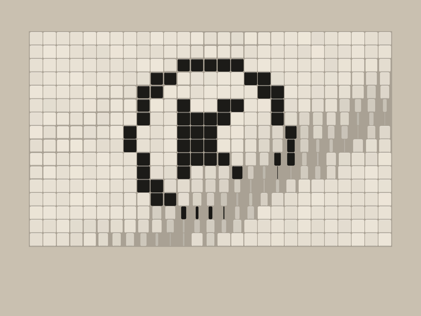 Tile Flip - YOUR MARK mid-motion