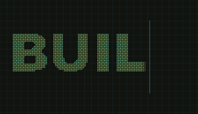 Preview of Wireframe glyphs — BUILD